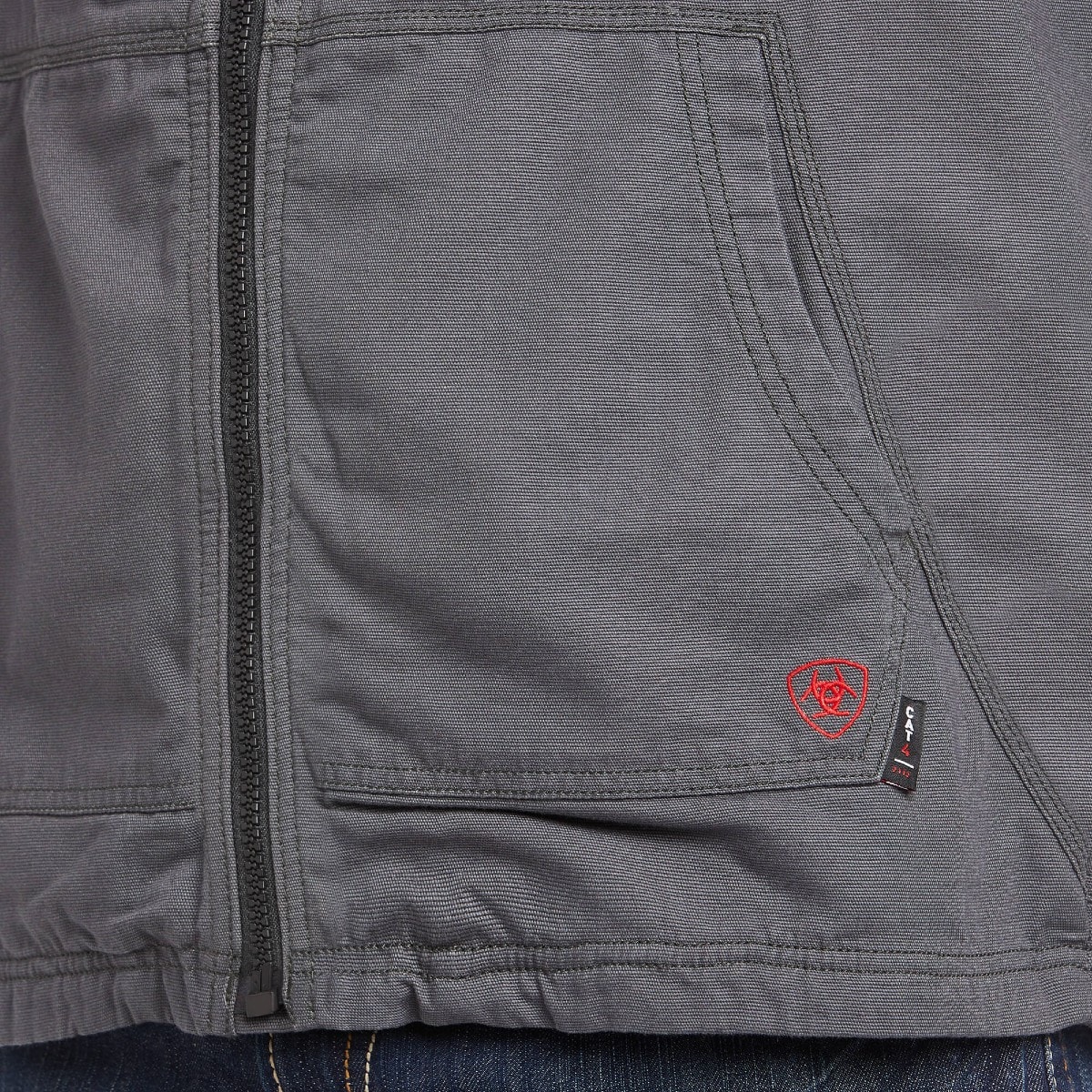 Ariat FR DuraLight Stretch Canvas Vest in Iron Gray